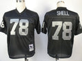 Men's Oakland Raiders Art Shell Mitchell & Ness Black Legacy Replica Jerseys