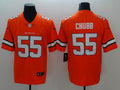 Men's Denver Broncos Bradley Chubb #55 Orange Game Player Jerseys