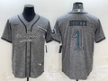 Men's Philadelphia Eagles Jalen Hurts #1 Gray Player Jerseys Joint Edition