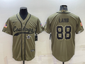 Men's Dallas Cowboys CeeDee Lamb #88 Olive 2022 Salute To Service Limited Jerseys Joint Edition