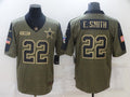 Men's Dallas Cowboys Emmitt Smith #22 Brown Game Player Jerseys