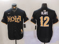 Men's New Orleans Saints Chris Olave #12 Black Game Player Jerseys