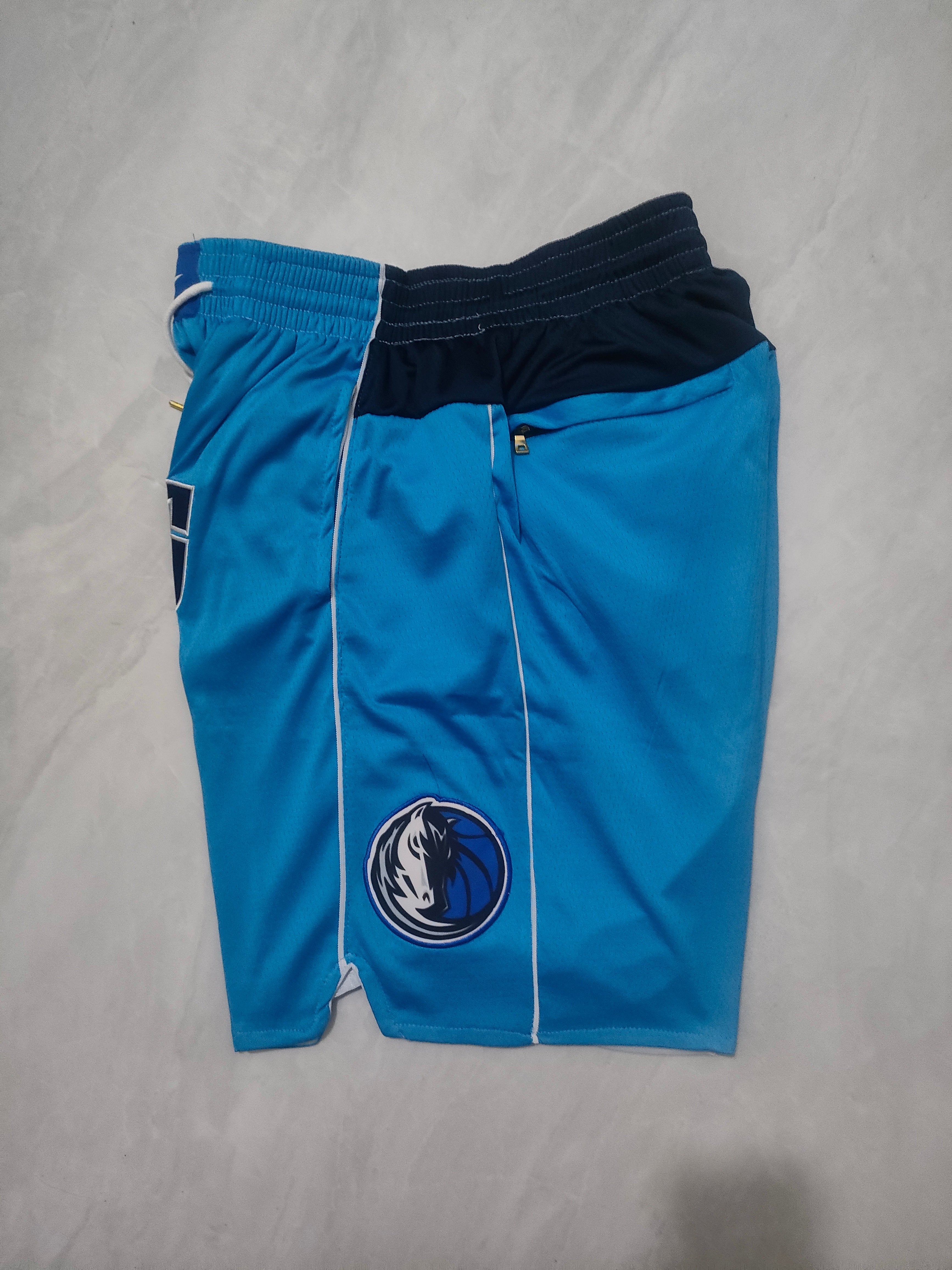 JUST DON Dallas Mavericks Blue Pocket Shorts