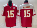 Men's Kansas City Chiefs Patrick Mahomes #15 Red Vapor F.U.S.E. Limited Jerseys