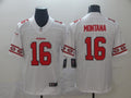 Men's San Francisco 49ers Joe Montana #16 White Authentic Game Jerseys