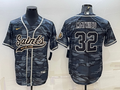 Men's New Orleans Saints Tyrann Mathieu #32 Grey Camouflage Game Jerseys Joint Edition
