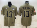 Men's Las Vegas Raiders Hunter Renfrow #13 Olive 2022 Salute To Service Limited Jerseys