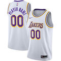 Men's Los Angeles Lakers White 2020/21 Swingman Custom Jerseys - Association Edition