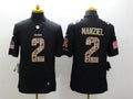 Men's Cleveland Browns Johnny Manziel #2 Black Player Game Jerseys