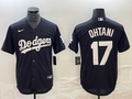 Men's Los Angeles Dodgers Shohei Ohtani #17 Black Replica Player Jerseys