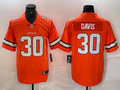Men's Denver Broncos Terrell Davis #30 Orange Alternate Game Jerseys