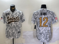 Men's New Orleans Saints Chris Olave #12 Arctic Camo 2024 Salute to Service Player Jerseys