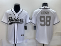 Men's Las Vegas Raiders Maxx Crosby #98 White Player Jerseys Joint Edition