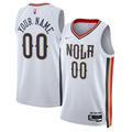 Men's New Orleans Pelicans White 2021/22 Swingman Custom Jerseys - City Edition