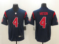 Men's Houston Texans Deshaun Watson #4 Navy Game Jerseys