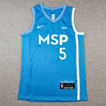 Men's Minnesota Timberwolves Anthony Edwards #5 Blue Swingman Jerseys