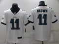 Men's Philadelphia Eagles A.J. Brown #11 White Game Jerseys