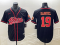 Men's San Francisco 49ers Deebo Samuel #19 Black Fashion Jerseys Joint Edition