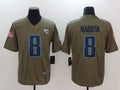 Men's Tennessee Titans Marcus Mariota #8 Brown Player Game Jerseys