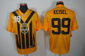 Men's Pittsburgh Steelers Brett Keisel #99 Gold Game Jerseys