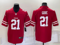 Men's San Francisco 49ers Frank Gore #21 Red Game Jerseys