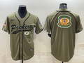 Men's Green Bay Packers Olive 2022 Salute To Service Limited Jerseys