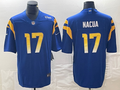 Men's Los Angeles Rams Puka Nacua #17 Royal Home Game Jerseys
