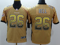 Men's Pittsburgh Steelers LeVeon Bell #26 Gold Game Jerseys