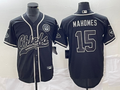Men's Kansas City Chiefs Patrick Mahomes #15 Black Authentic Game Jerseys Joint Edition