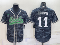 Men's Philadelphia Eagles A.J. Brown #11 Grey Camouflage Game Jerseys Joint Edition