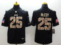 Men's Philadelphia Eagles LeSean McCoy #25 Black Game Player Jerseys