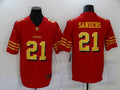 Men's San Francisco 49ers Deion Sanders #21 Red Player Game Jerseys