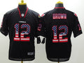 Men's Arizona Cardinals John Brown #12 Black Game Jerseys