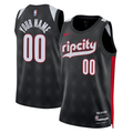 Men's Portland Trail Blazers Black 2024/25 Custom Swingman Jerseys - City Edition