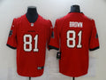 Men's Tampa Bay Buccaneers Antonio Brown #81 Red Game Jerseys