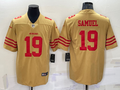 Men's San Francisco 49ers Deebo Samuel #19 Yellow Inverted Legend Jerseys