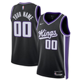 Men's Sacramento Kings Black Swingman Custom Jerseys - Icon Edition