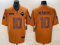Men's Los Angeles Chargers Justin Herbert #10 Brown 2023 Salute To Service Limited Jerseys