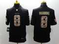 Men's New Orleans Saints Archie Manning #8 Black Game Jerseys