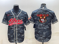 Men's San Francisco 49ers Grey Camouflage Game Jerseys