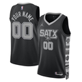 Men's San Antonio Spurs Black 2022/23 Swingman Custom Jerseys - Statement Edition
