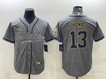 Men's New Orleans Saints Michael Thomas #13 Gray Game Jerseys Joint Edition