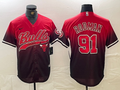 Men's Chicago Bulls Dennis Rodman #91 Red City Connect Replica Player Jersey