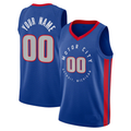 Men's Detroit Pistons Blue 2020/21 Swingman Custom Jerseys - City Edition