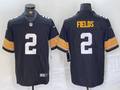 Men's Pittsburgh Steelers Justin Fields #2 Black Game Player Jerseys